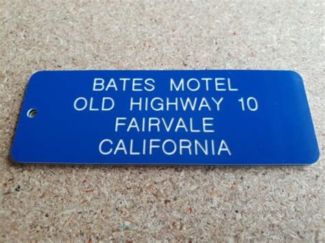 Bates Motel Psycho Key Ring Novelty Key Tag Engraved Ebay