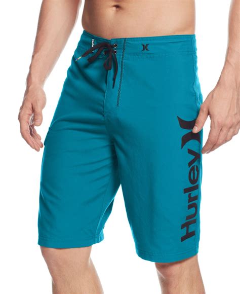 Hurley One And Only Supersuede Logo Board Shorts In Gray For Men Cyan
