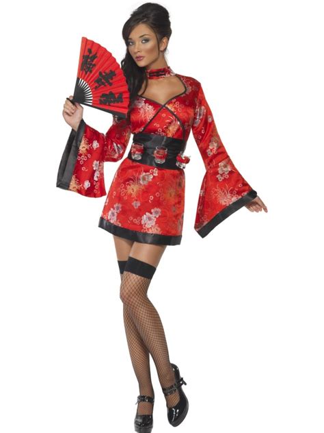 Sexy Geisha Ladies Japanese Fancy Dress National Dress Costume 8 14
