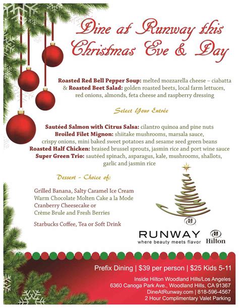 Chain Restaurants Open Christmas Day 2024 - Hana Quinta