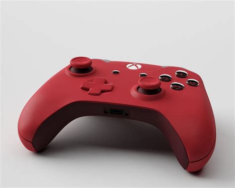 Xbox One Red Edition Controller 3d Model Cgtrader