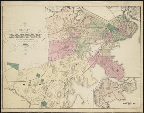 Map Of Boston From The Latest Surveys Norman B Leventhal Map