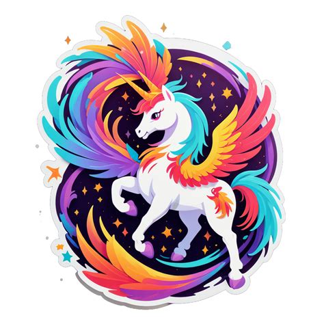 I Made An Ai Sticker Of Phoenix And Unicorn