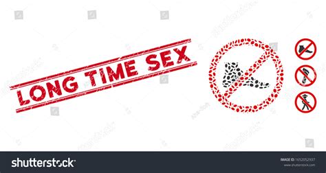 Distressed Red Stamp Seal Long Time Stock Vector Royalty Free