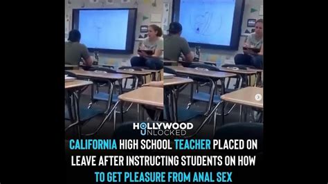 California Teacher Fired For Teaching Anal Sex Youtube