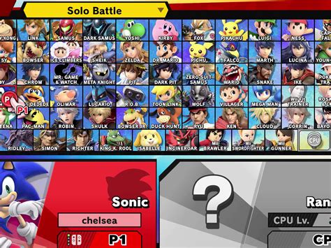 Smash 64 Character Roster Guessuniversal
