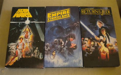 Star Wars Trilogy Original Theatrical Release Vhs Cbsfox 1990 Very