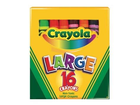 Crayola Large Crayons 16 Colors Office Warehouse Inc