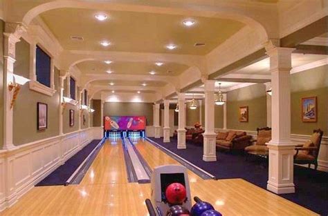 Residential Bowling Alleys By Others Home Bowling Alley Mansions