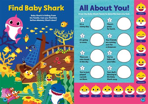 Baby Shark Puffy Sticker And Activity Book Book By Pinkfong