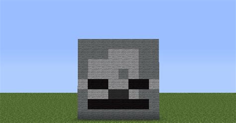 Minecraft Pixel Art Helper: Minecraft Skeleton Skull