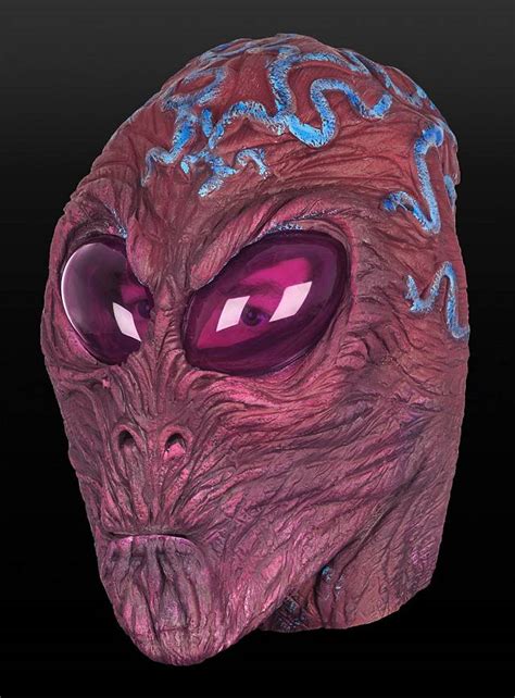 Glow In The Dark Alien Mask Made Of Latex