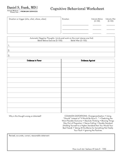 A course in cbt techniques: 18 Best Images of Cognitive Behavioral Therapy Worksheets Anxiety - Anxiety Cognitive Therapy ...