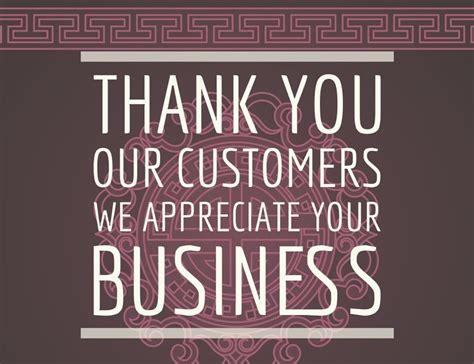 thank you to our best customers in the world we truly appreciate your business have a great