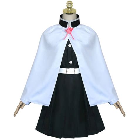 Tsuyuri Kanao Cosplay Costume Uniform Outfit Dress With Cape Headdress