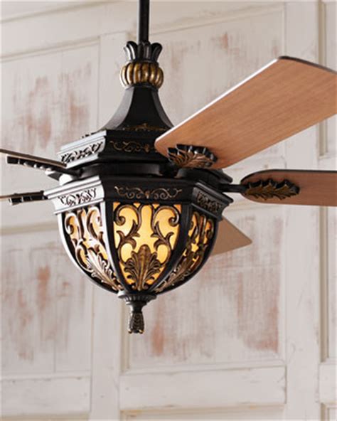 Wood finish twisted leaf ceiling fan with light: "Lambrusco" Ceiling Fan traditional-ceiling-fans