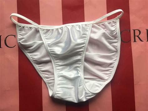 Vintage Victorias Secret Second Skin Satin Bikini Panties Shiny High