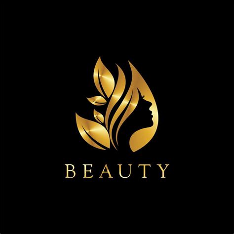 Beauty Logo Gold Vector Art Icons And Graphics For Free Download