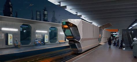 Train Station By Edgaras Cernikasa Concept Design Of A Futuristic Train