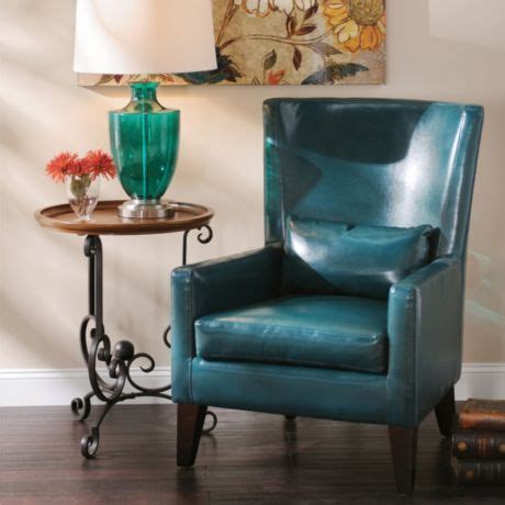 Find everything about it here. Teal Faux Leather Arm Chair | Teal leather sofas, Living ...
