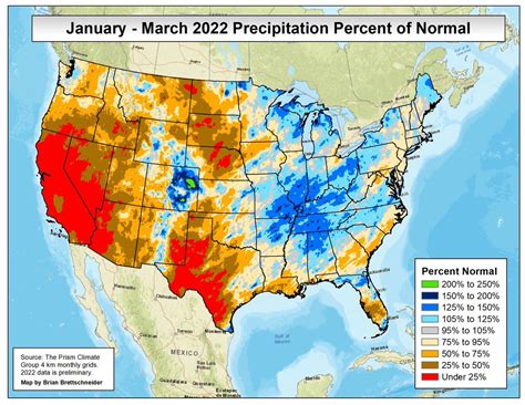 Jan Mar Percent Of Normal Precipitation Any Place Maps On The Web
