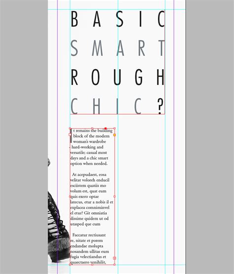 It might not be such a good idea and it might not even make logically. How to Create Layouts for a Fashion Magazine in Adobe ...