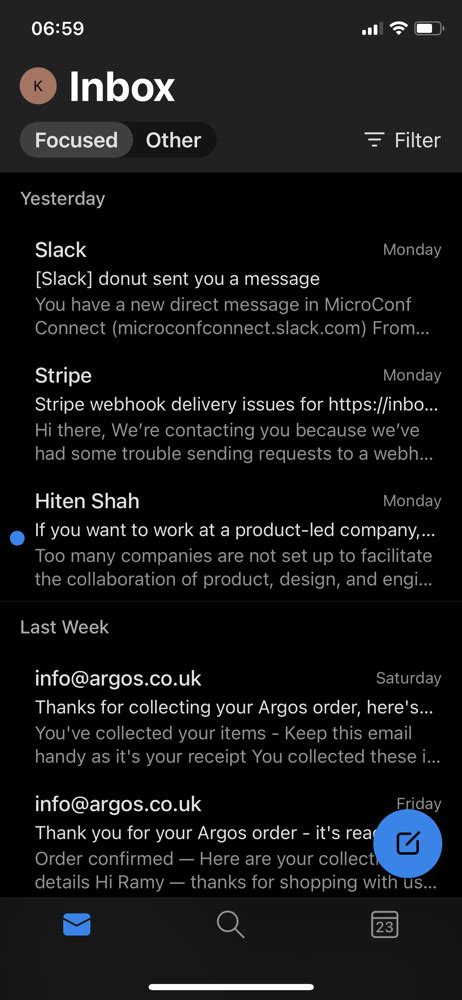 Microsoft Outlook Ios App Screenshots