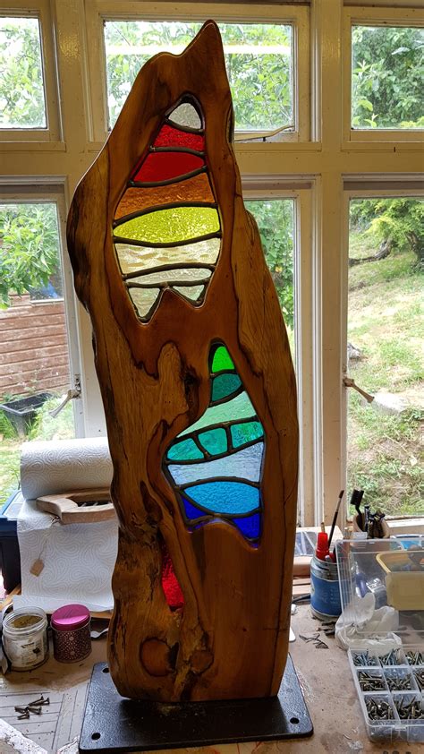 Gallery Lead Glass Wood Sculptures Stained Glass Crafts Stained Glass Patterns Stained Glass