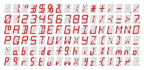 Douglas Laney Wedding Alphabet 7 Segment Display The 7 Segment