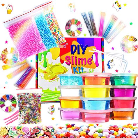 Diy Slime Kit Slime Supplies For Girls Boys Clear Slime For Kids With