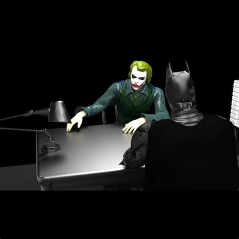 Batman Interrogates The Joker 3d Model 3d Printable Cgtrader