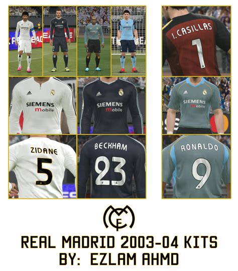 Nuevos kits+nuevo escudo juventus 2017/2018; PES 2017 Real Madrid 2003-04 Kits By EzLam Ahmd - PES Patch