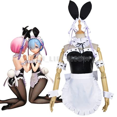 Rezero Start Life Another World Rem Ram Sexy Bunny Girl Cosplay