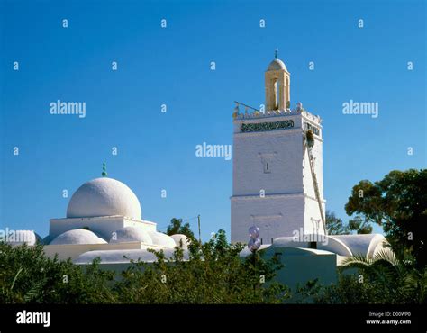 Tunisia Jerba Houmt Souk Mosque Of The Strangers Stock Photo Alamy
