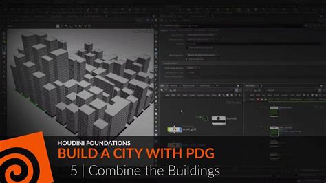 Houdini Foundations Pdg 5 Combine The Buildings Youtube