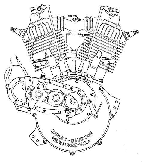 Harley davidson tattoos combined with eagles, stars or pin ups in vibrant shades! Harley Davidson Drawing Outline at GetDrawings.com | Free ...
