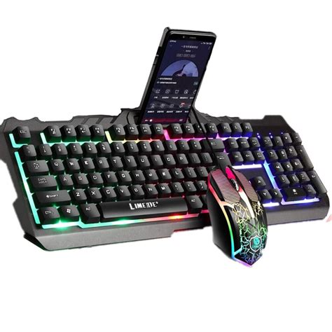Buy Keyboardx And Mouse Set Usb Wired Luminous Mechanical Keyboard And
