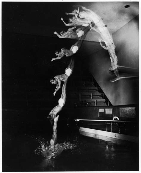 Diver At The Mit Pool Harold Edgerton 1940 Motion Photography