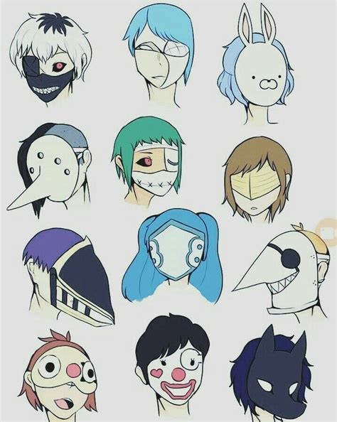 Tokyo Ghoul Mask Dibujos Bocetos Bocetos Artísticos