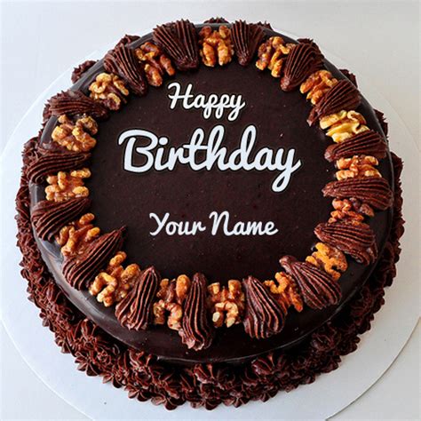 Also, writing in longhand has proven success in helping students retain information more effectively while. Create Chocolate Walnut Birthday Cake With Your Name