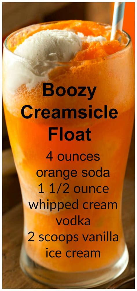 Boozy Creamsicle Float ~ The Ultimate Summer Cocktail Alcohol Drink