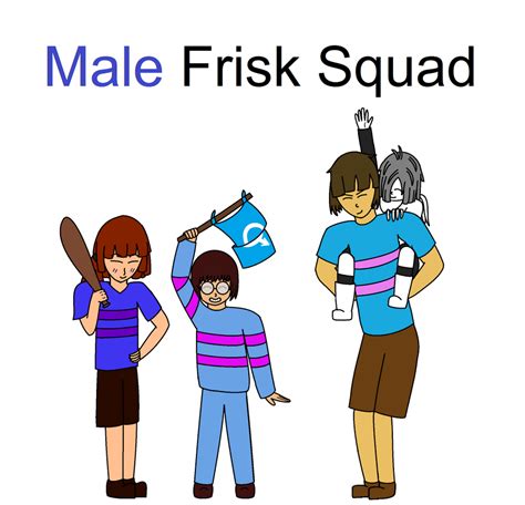 Male Frisk Squad By Soul Of Bravery On Deviantart