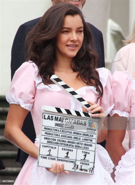 Mexican Actress Sara Maldonado Poses During The Presentation Of The