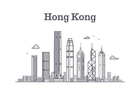 China Hong Kong City Skyline Architecture Landmarks And Bui