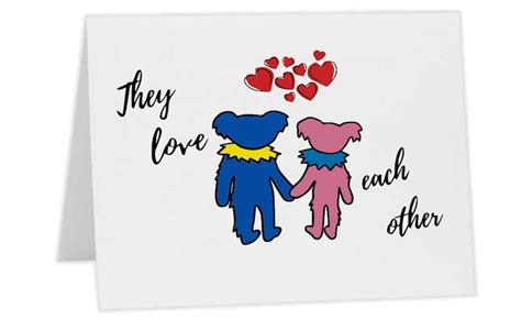 Grateful Dead Valentines Day Card They Love Each Other Etsy
