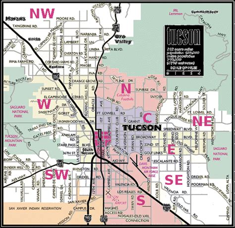 Tucson Neighborhoods Map