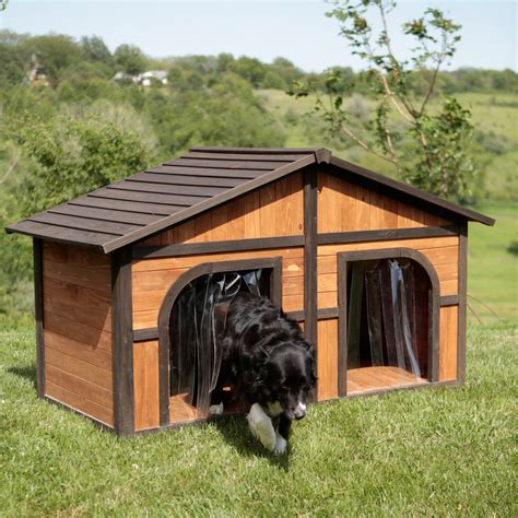 Large Duplex Dog House Plans In 2020 Outdoor Dog House Wood Dog