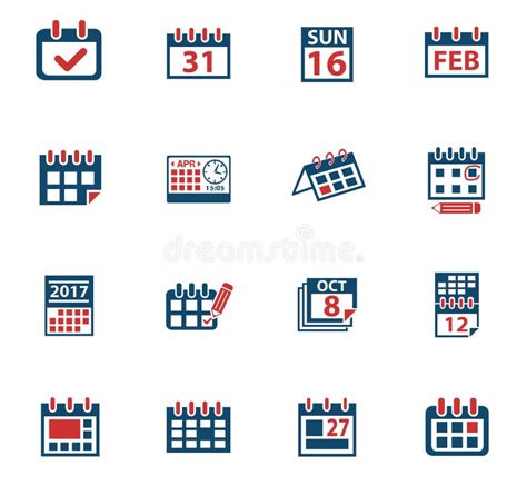 Calendar Icon Set Stock Vector Illustration Of Icon 88248829