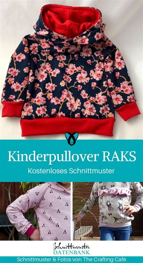 Schnittmuster kostenlos herunterladen und losnähen. Kinderpullover RAKS in 2021 | Schnittmuster pullover ...