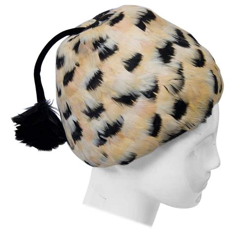 Feather Hat With Tassel At 1stdibs